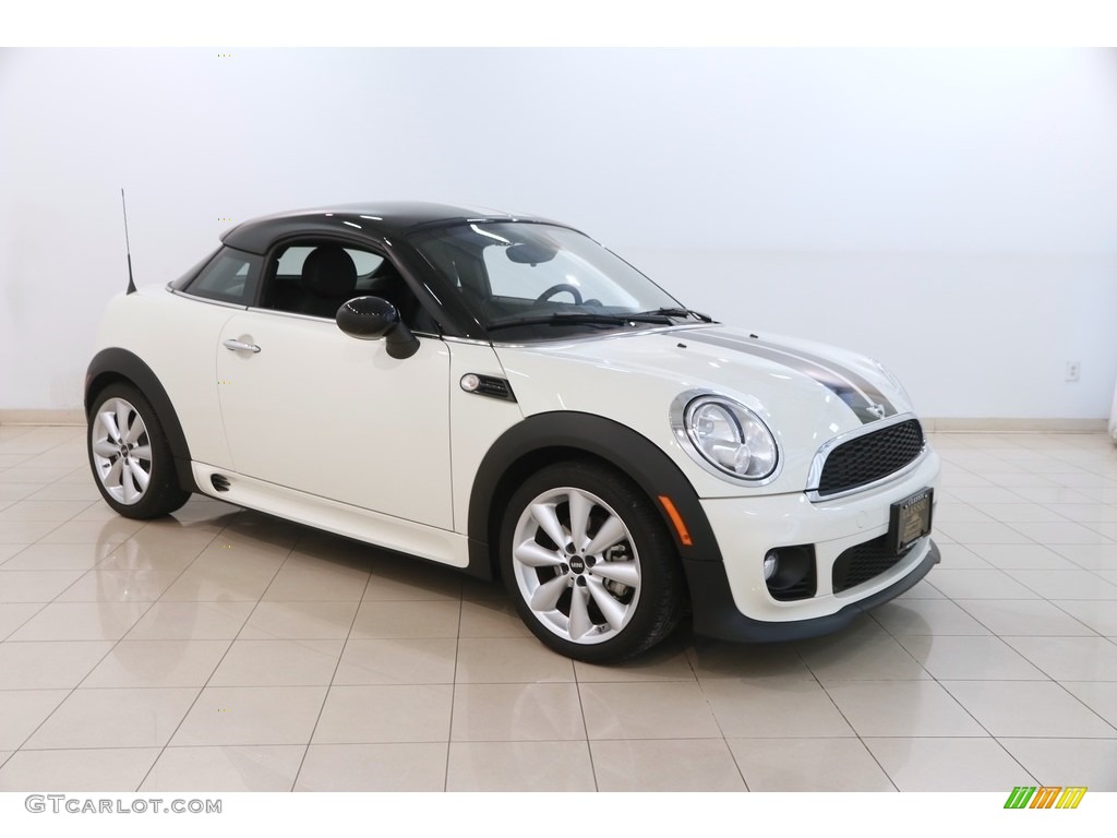 2014 Cooper Coupe - Pepper White / Carbon Black photo #1
