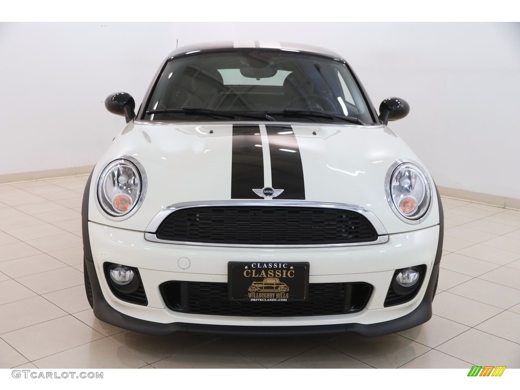 2014 Cooper Coupe - Pepper White / Carbon Black photo #2