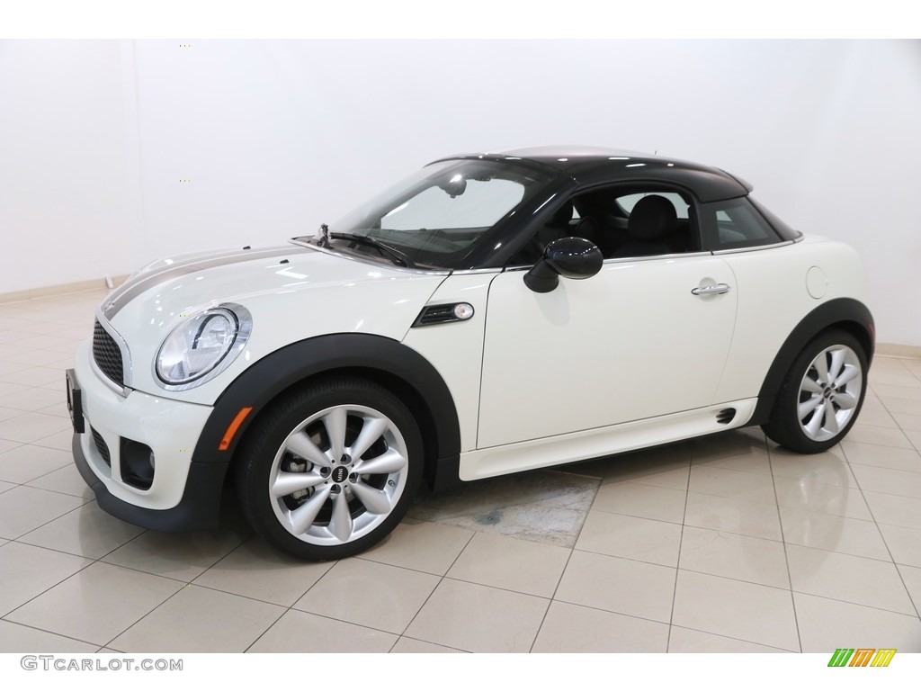 2014 Cooper Coupe - Pepper White / Carbon Black photo #3