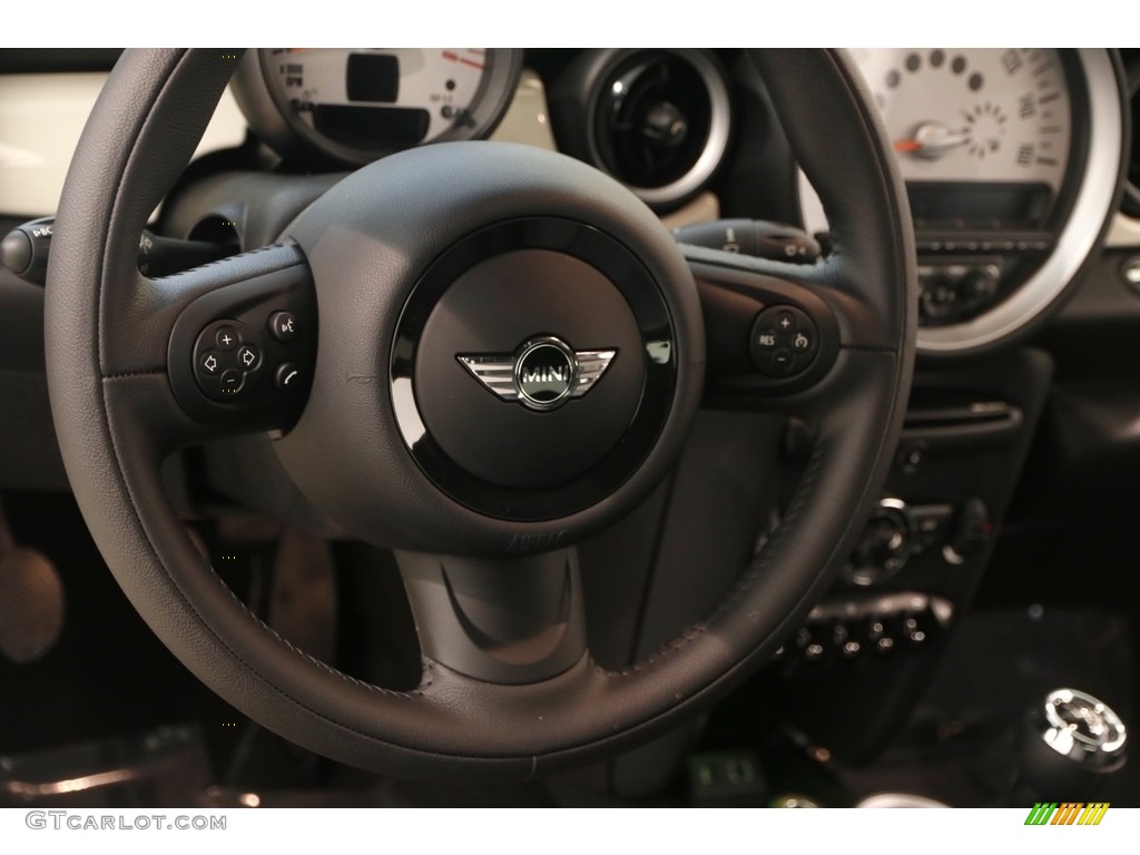2014 Cooper Coupe - Pepper White / Carbon Black photo #6
