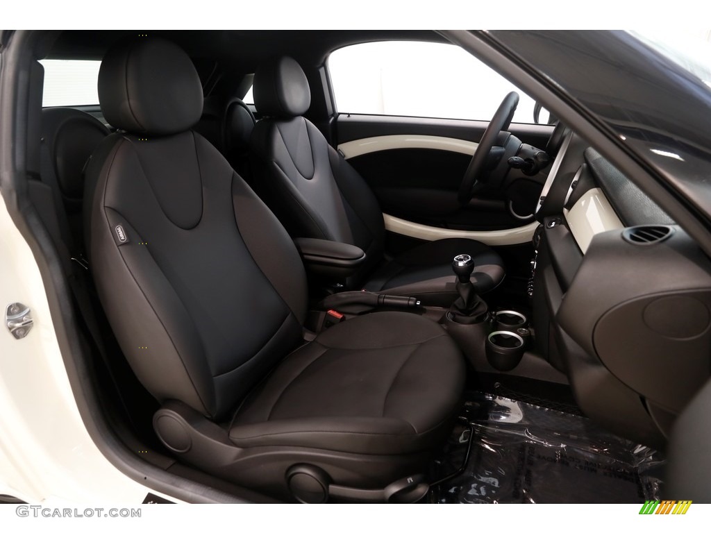 2014 Cooper Coupe - Pepper White / Carbon Black photo #14