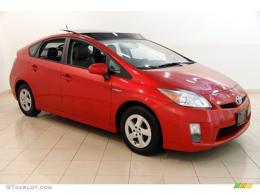 2010 Prius Hybrid IV - Barcelona Red Metallic / Dark Gray photo #1