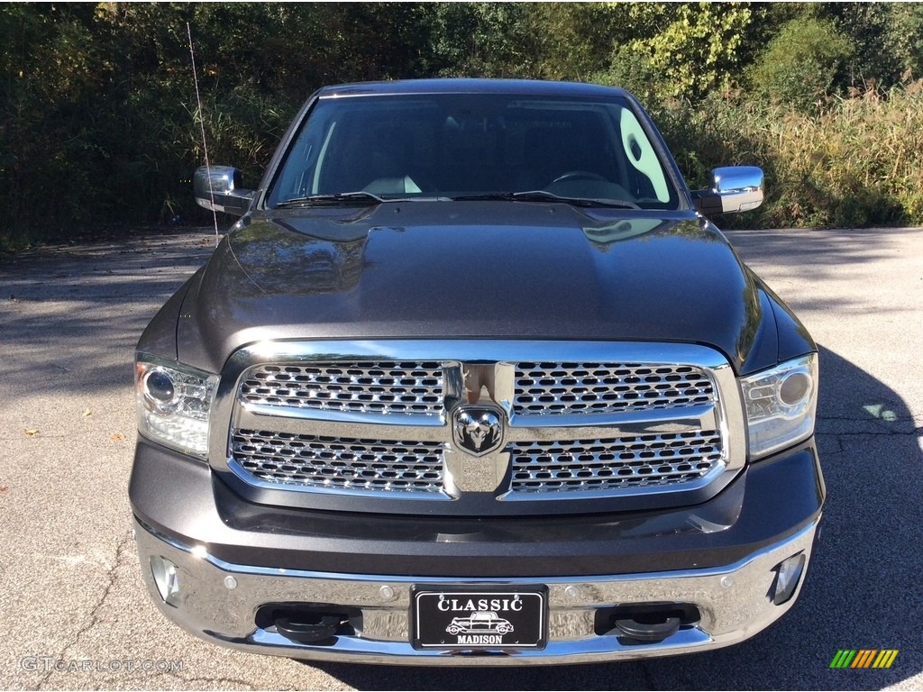 2014 1500 Laramie Crew Cab 4x4 - Granite Crystal Metallic / Black photo #2