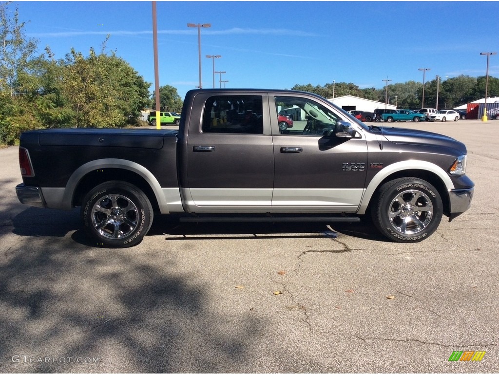 2014 1500 Laramie Crew Cab 4x4 - Granite Crystal Metallic / Black photo #8