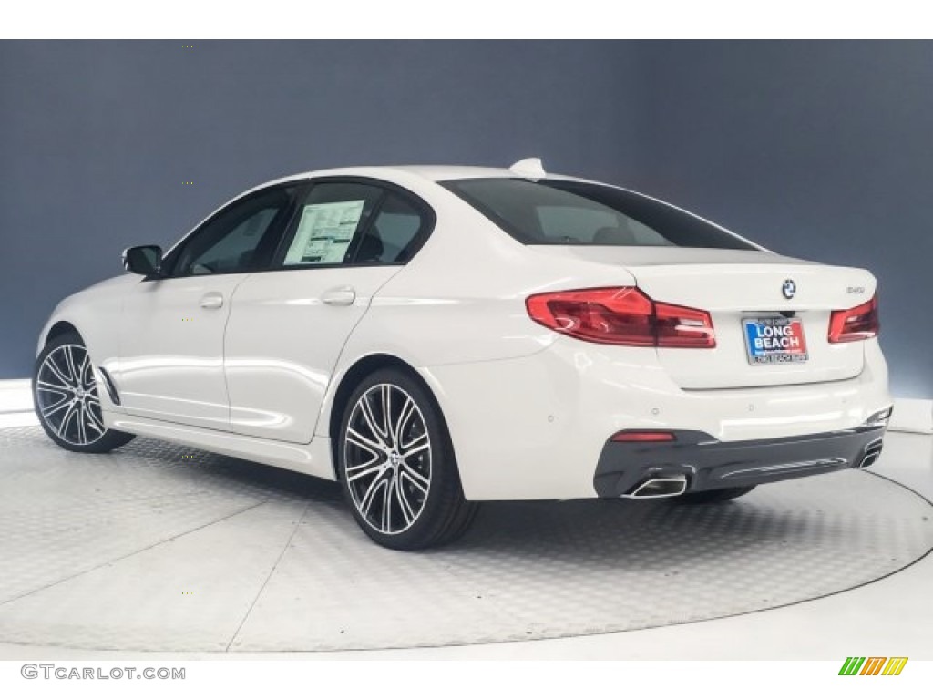 2019 5 Series 540i Sedan - Alpine White / Black photo #2