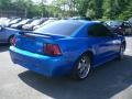 2000 Bright Atlantic Blue Metallic Ford Mustang V6 Coupe  photo #8