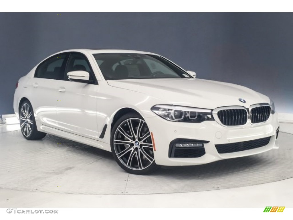 2019 5 Series 540i Sedan - Alpine White / Black photo #12
