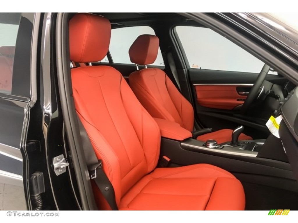2018 3 Series 340i Sedan - Black Sapphire Metallic / Coral Red photo #5
