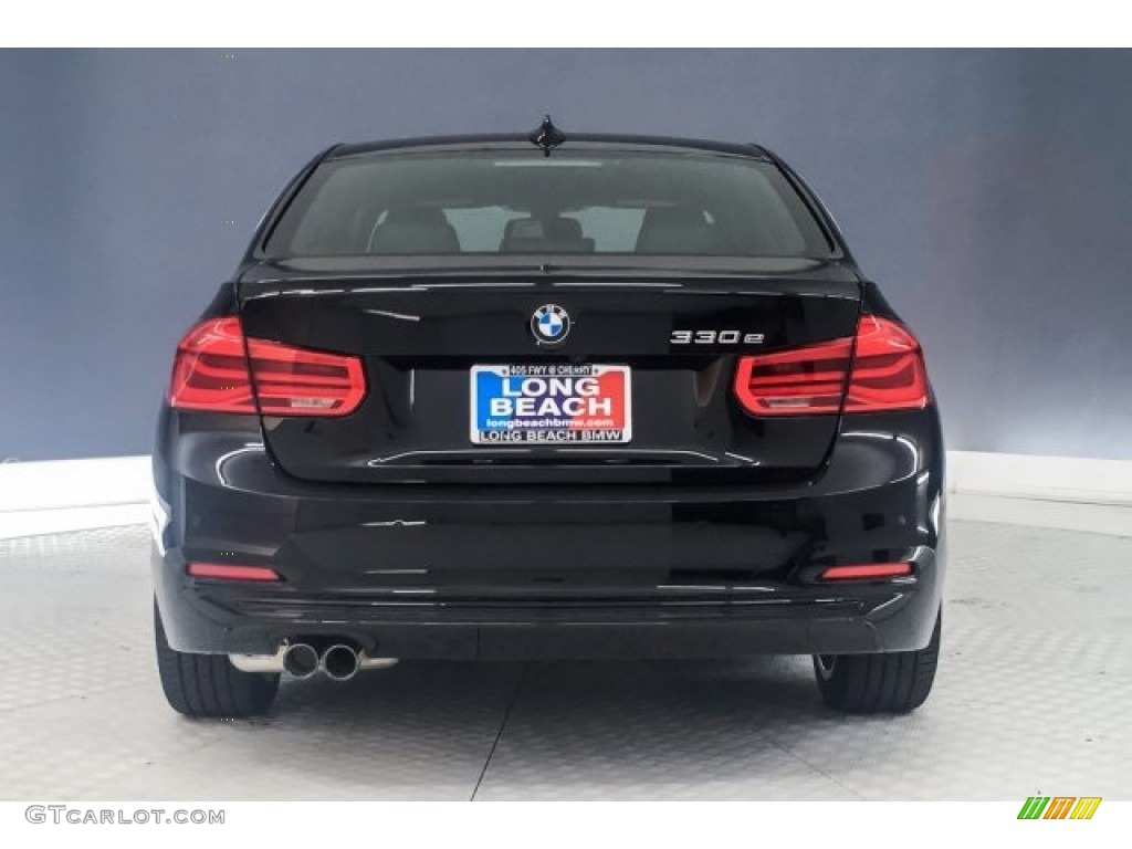 2018 3 Series 330e iPerformance Sedan - Jet Black / Black photo #3