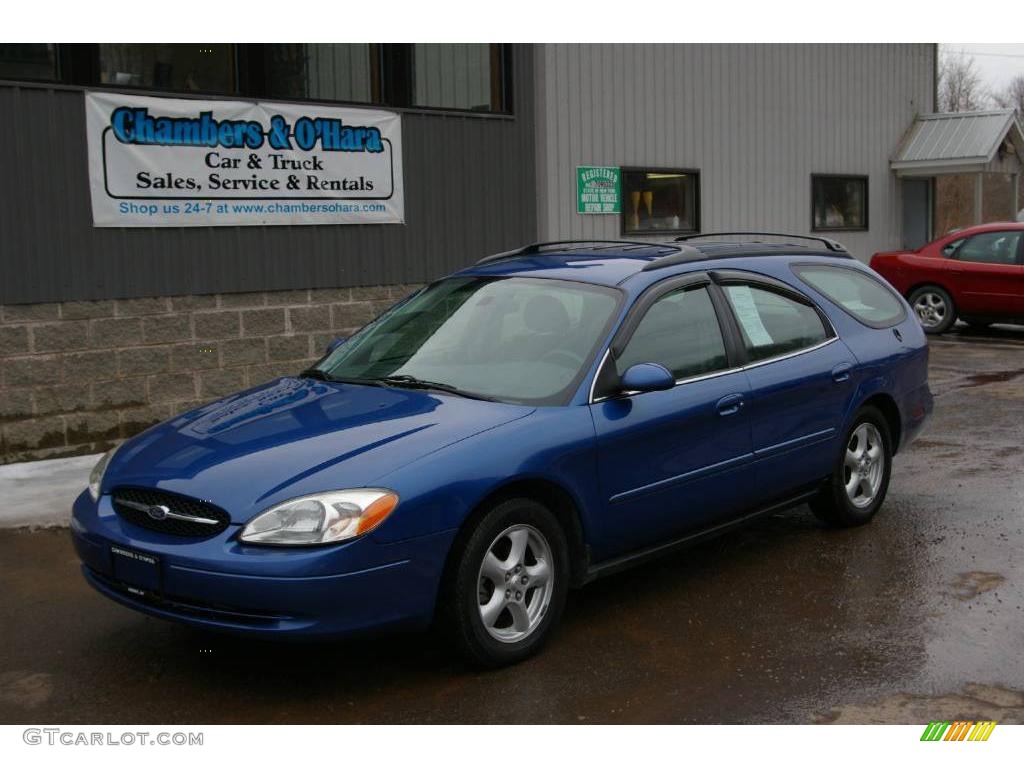 2003 Taurus SE Wagon - Patriot Blue Metallic / Medium Graphite photo #1