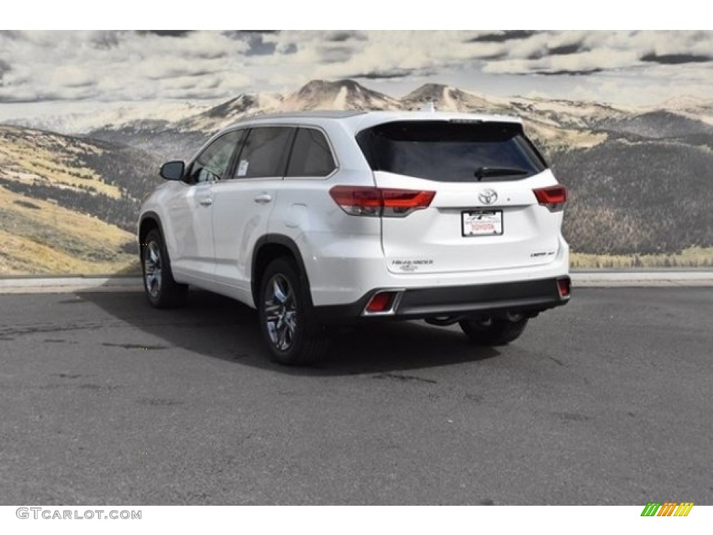 2019 Highlander Limited Platinum AWD - Blizzard Pearl White / Ash photo #3