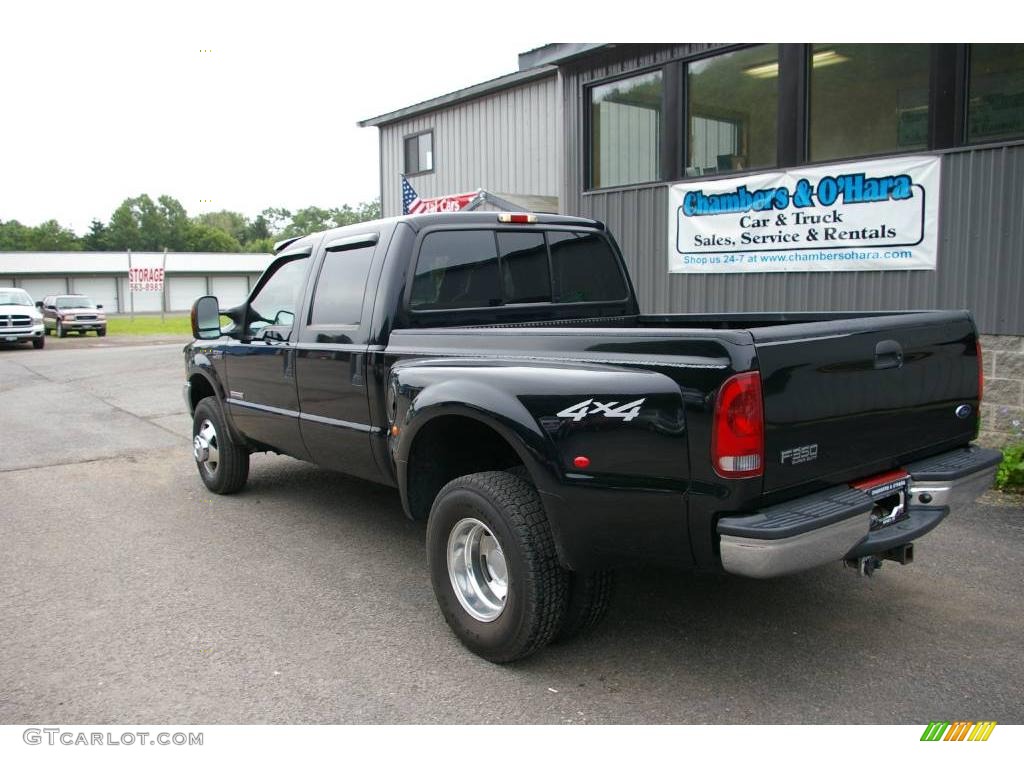2003 F350 Super Duty Lariat Crew Cab 4x4 Dually - Black / Medium Flint photo #11