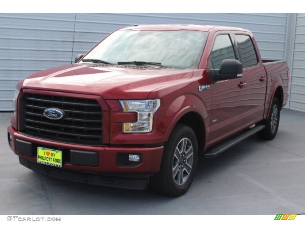 2017 F150 XLT SuperCrew - Ruby Red / Black photo #3