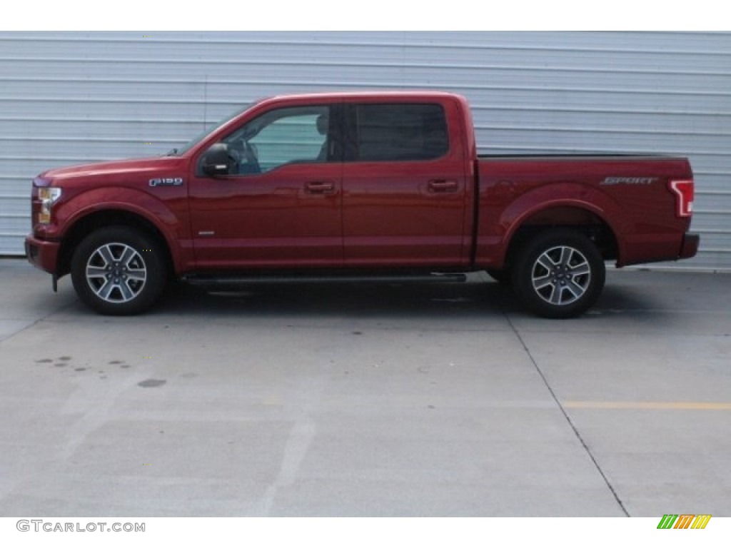 2017 F150 XLT SuperCrew - Ruby Red / Black photo #8