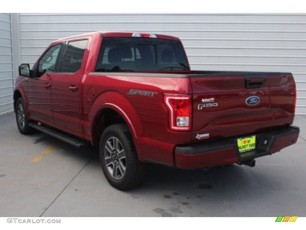 2017 F150 XLT SuperCrew - Ruby Red / Black photo #9