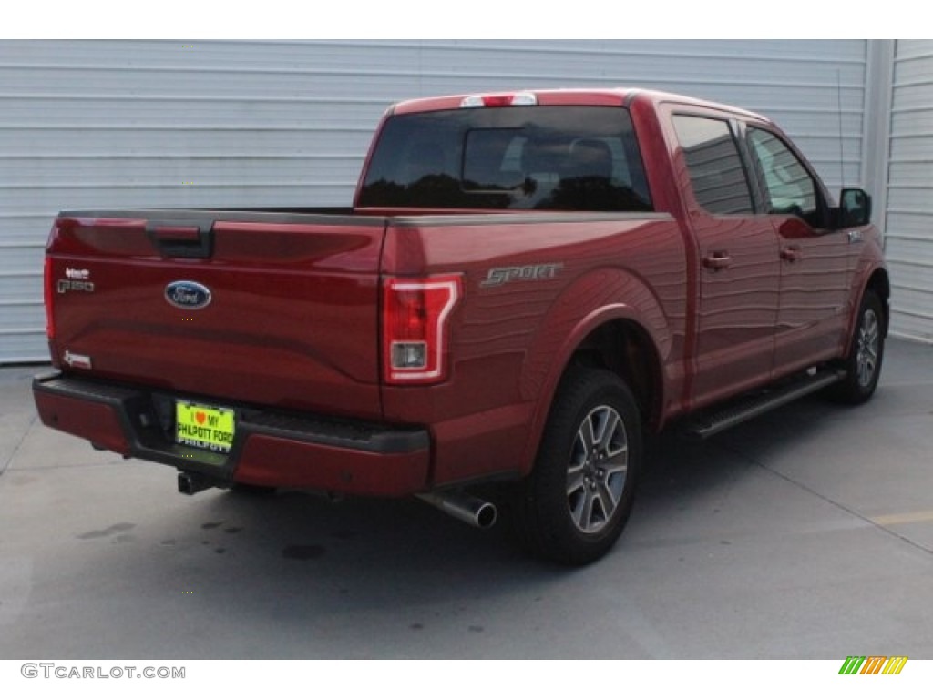 2017 F150 XLT SuperCrew - Ruby Red / Black photo #10