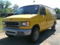 2000 Yellow Ford E Series Van E250 Commercial  photo #3