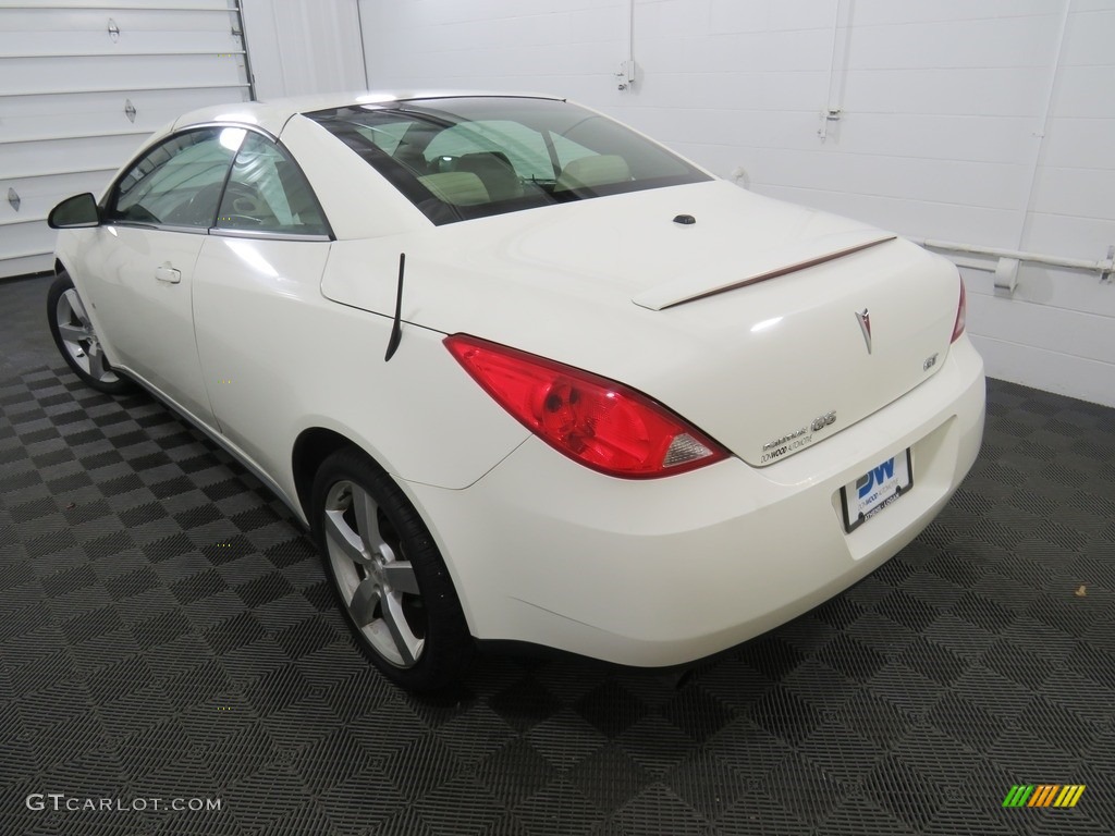 2007 G6 GT Convertible - Ivory White / Light Taupe photo #10