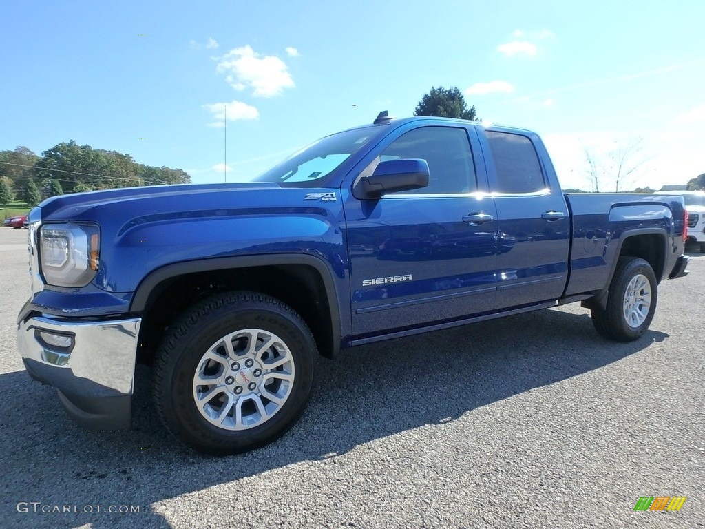 2019 Sierra 1500 Limited SLE Double Cab 4WD - Stone Blue Metallic / Jet Black photo #1