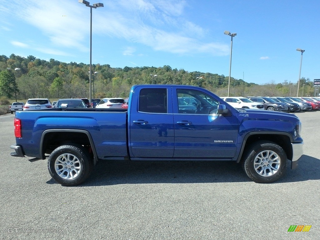 Stone Blue Metallic 2019 GMC Sierra 1500 Limited SLE Double Cab 4WD Exterior Photo #129857097
