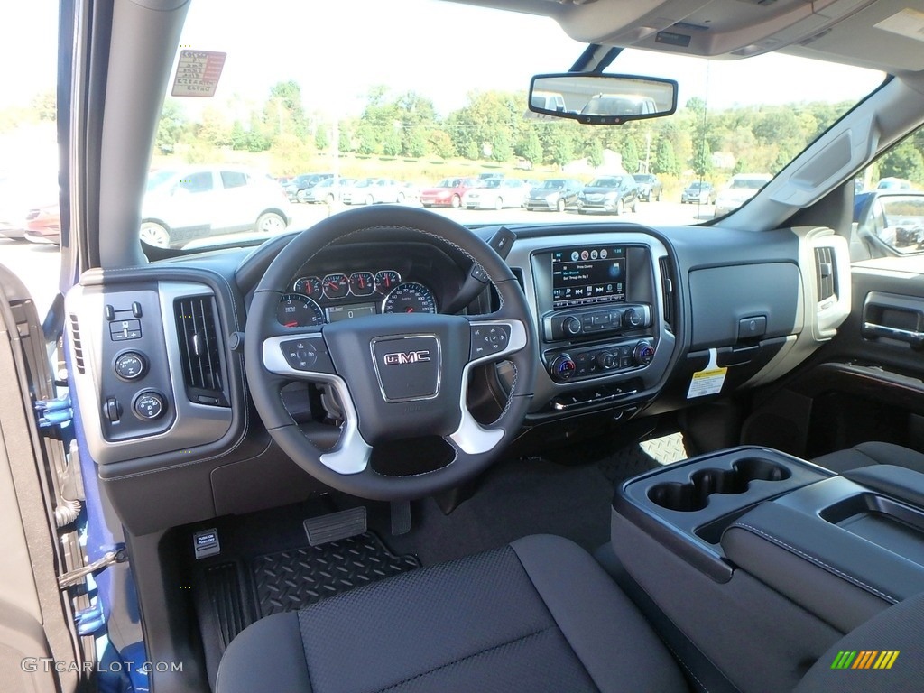 2019 Sierra 1500 Limited SLE Double Cab 4WD - Stone Blue Metallic / Jet Black photo #12