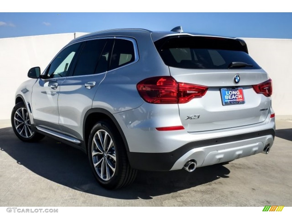 2019 X3 sDrive30i - Glacier Silver Metallic / Black photo #2