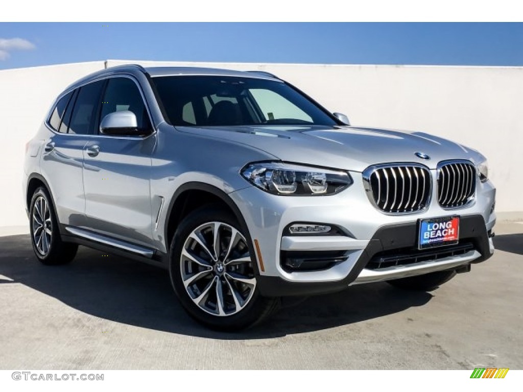 2019 X3 sDrive30i - Glacier Silver Metallic / Black photo #12