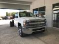 Front 3/4 View of 2019 Silverado 3500HD Work Truck Regular Cab Chassis