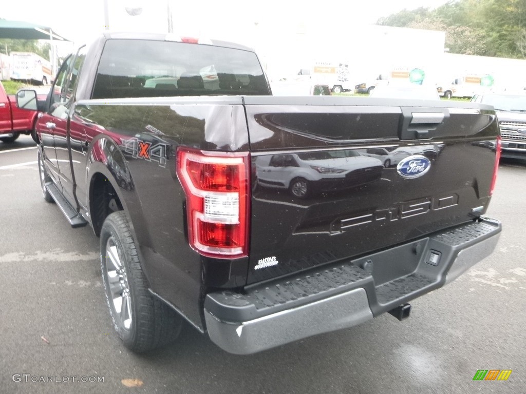 2018 F150 XLT SuperCab 4x4 - Magma Red / Earth Gray photo #6