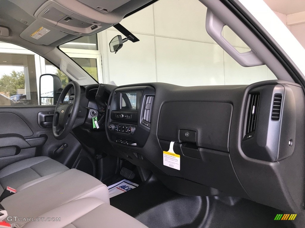 Dark Ash/Jet Black Interior 2019 Chevrolet Silverado 3500HD Work Truck Regular Cab Chassis Photo #129860314