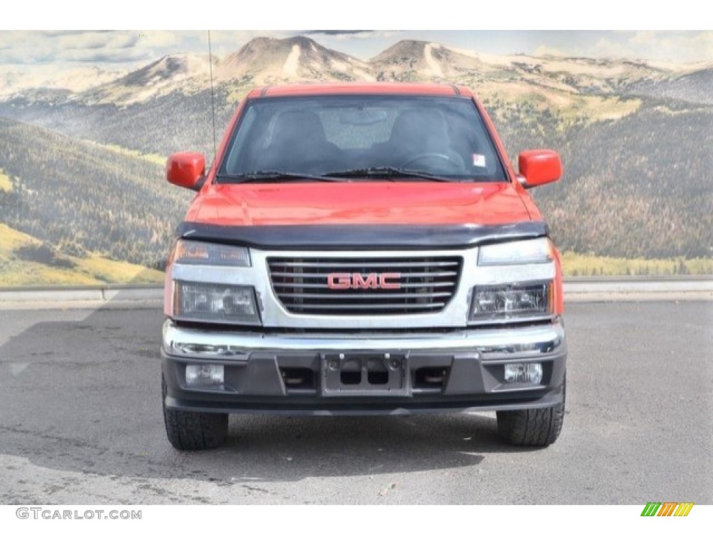 2011 Canyon SLE Crew Cab 4x4 - Fire Red / Ebony photo #4