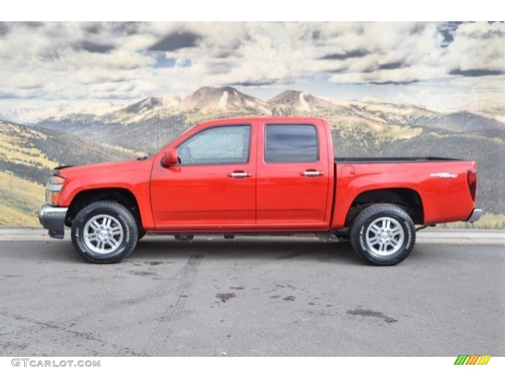 2011 Canyon SLE Crew Cab 4x4 - Fire Red / Ebony photo #6