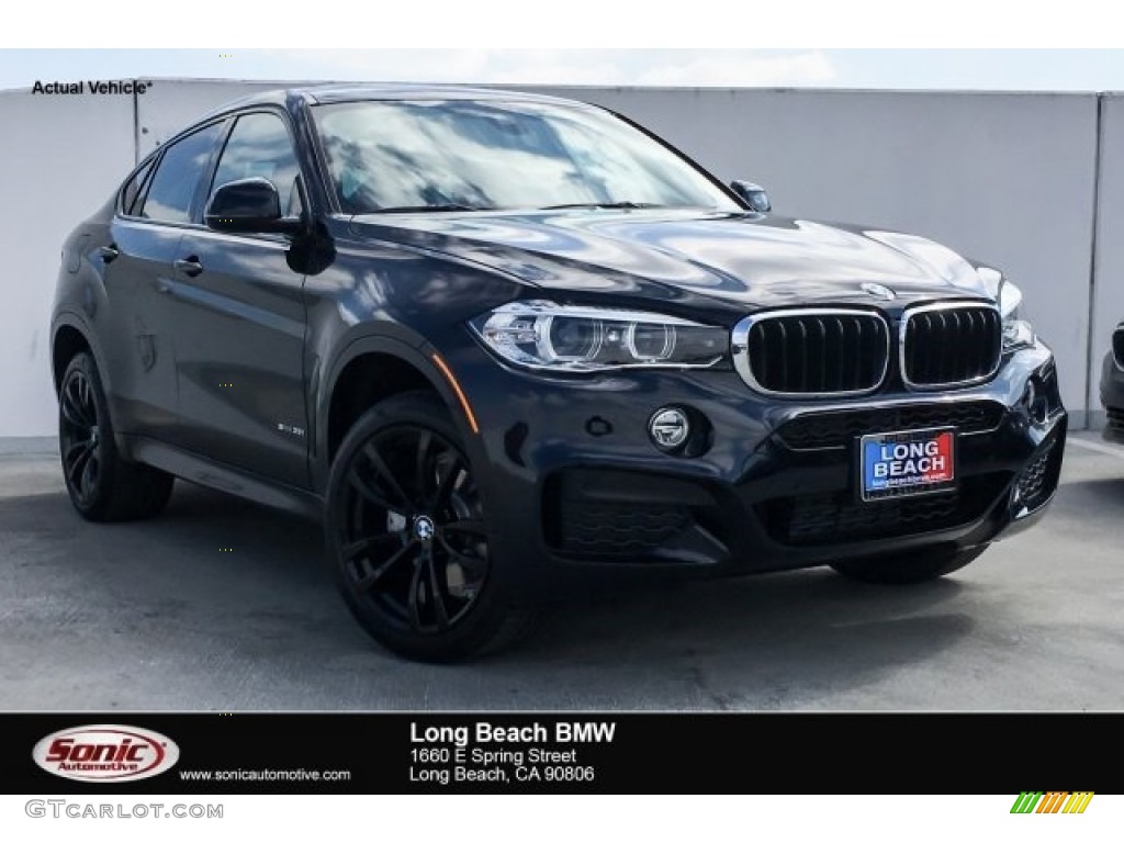 2019 X6 sDrive35i - Carbon Black Metallic / Coral Red/Black photo #1