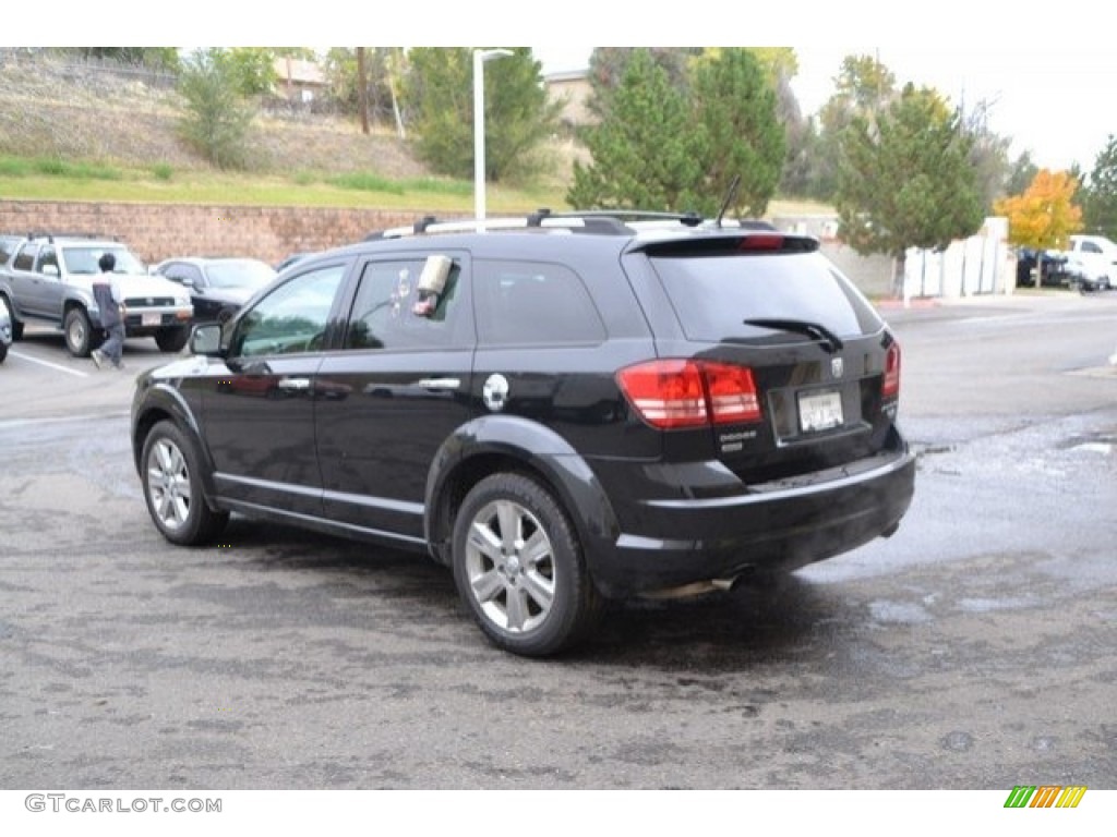 2010 Journey R/T AWD - Brilliant Black Crystal Pearl / Dark Slate Gray photo #4