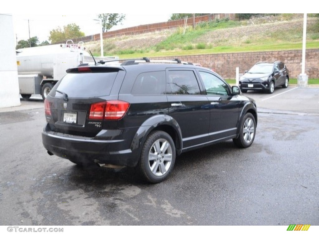 2010 Journey R/T AWD - Brilliant Black Crystal Pearl / Dark Slate Gray photo #6