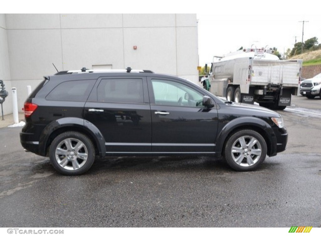 2010 Journey R/T AWD - Brilliant Black Crystal Pearl / Dark Slate Gray photo #7