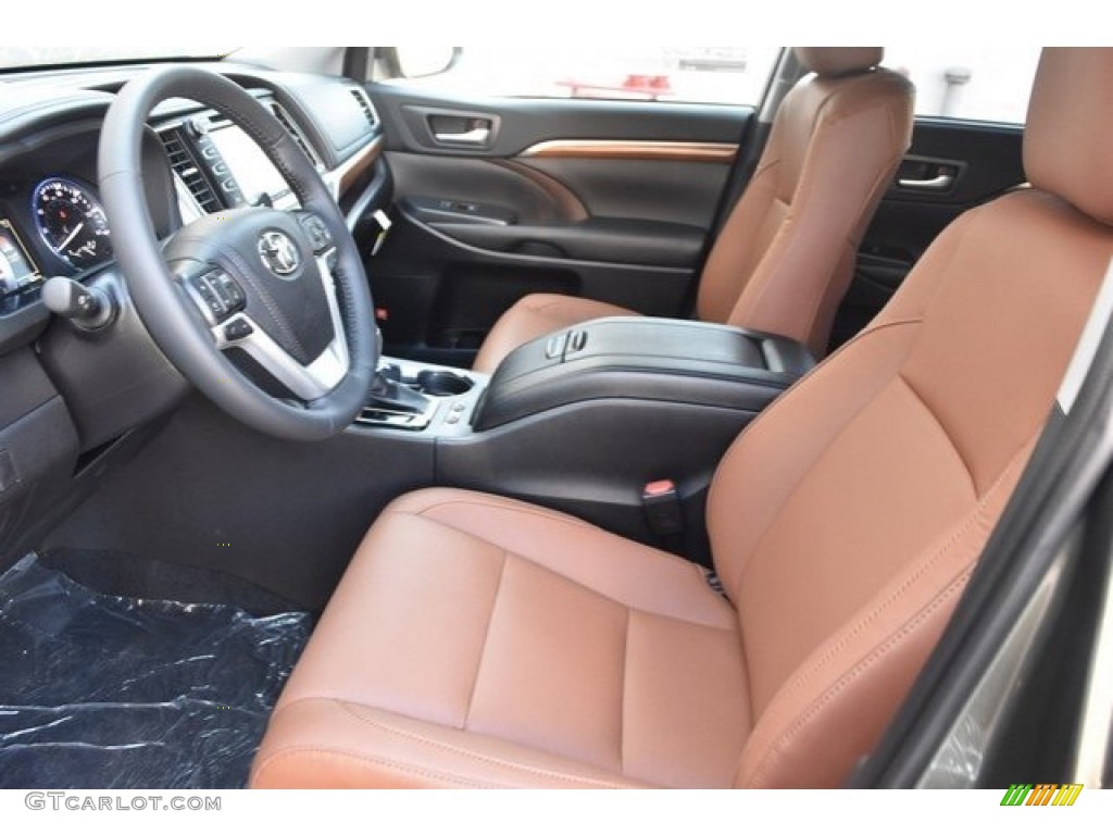 Saddle Tan Interior 2019 Toyota Highlander Limited AWD Photo #129863254
