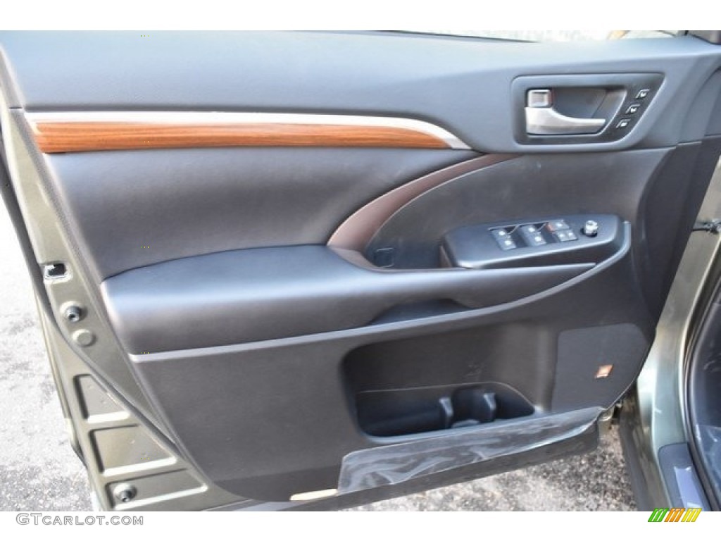2019 Toyota Highlander Limited AWD Saddle Tan Door Panel Photo #129863578