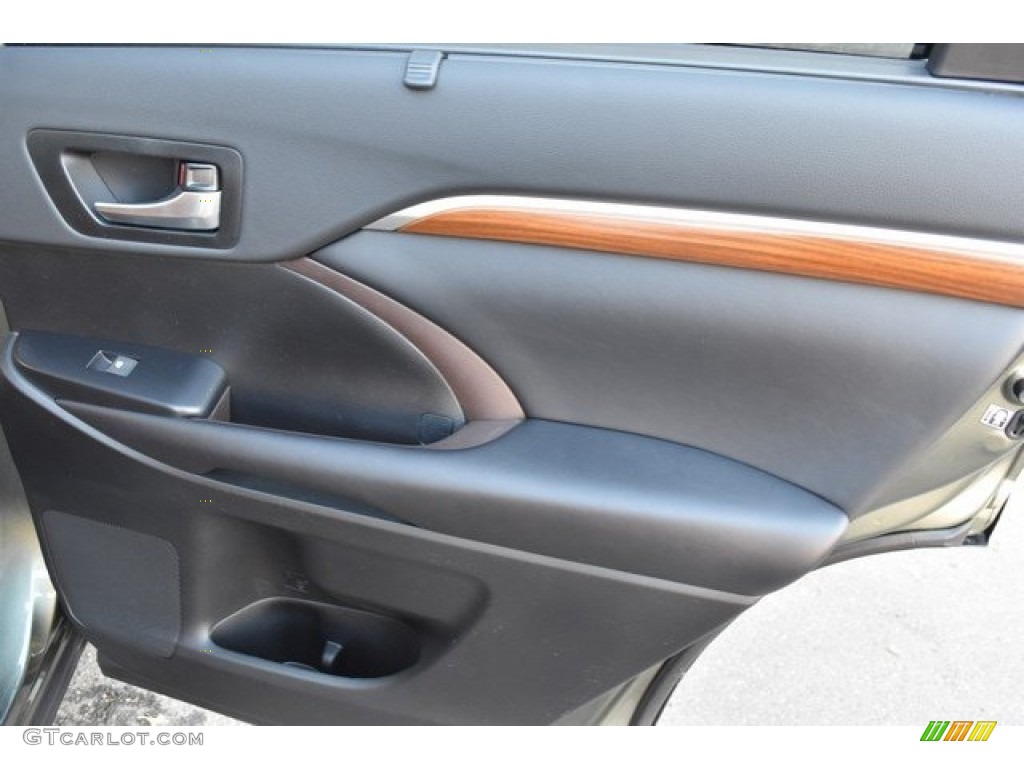 2019 Toyota Highlander Limited AWD Saddle Tan Door Panel Photo #129863662