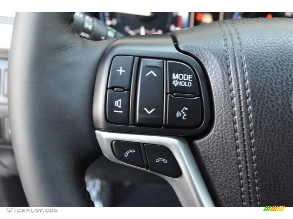 2019 Toyota Highlander Limited AWD Saddle Tan Steering Wheel Photo #129863728