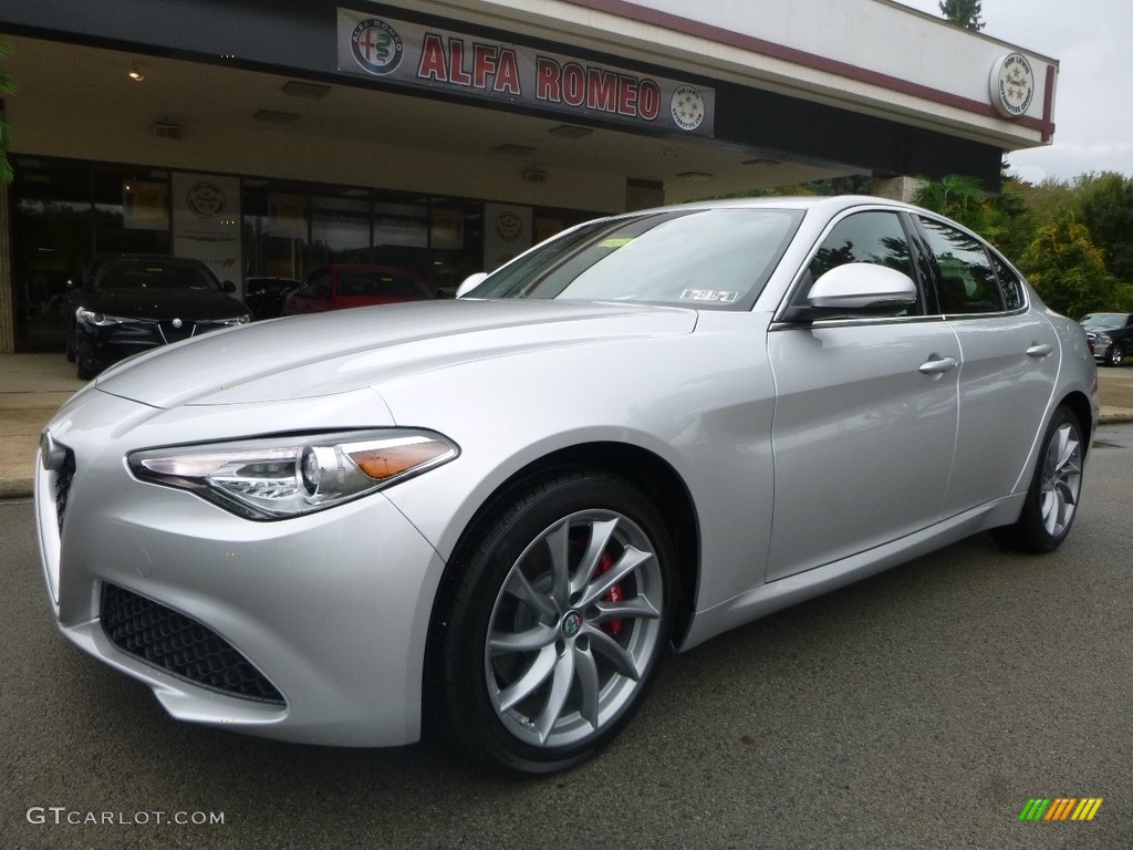 Silverstone Gray Metallic 2019 Alfa Romeo Giulia AWD Exterior Photo #129863737