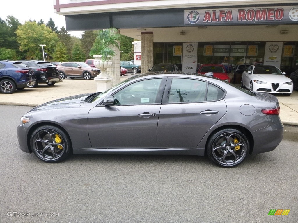 2019 Giulia Sport AWD - Vesuvio Gray Metallic / Black/Tan photo #3