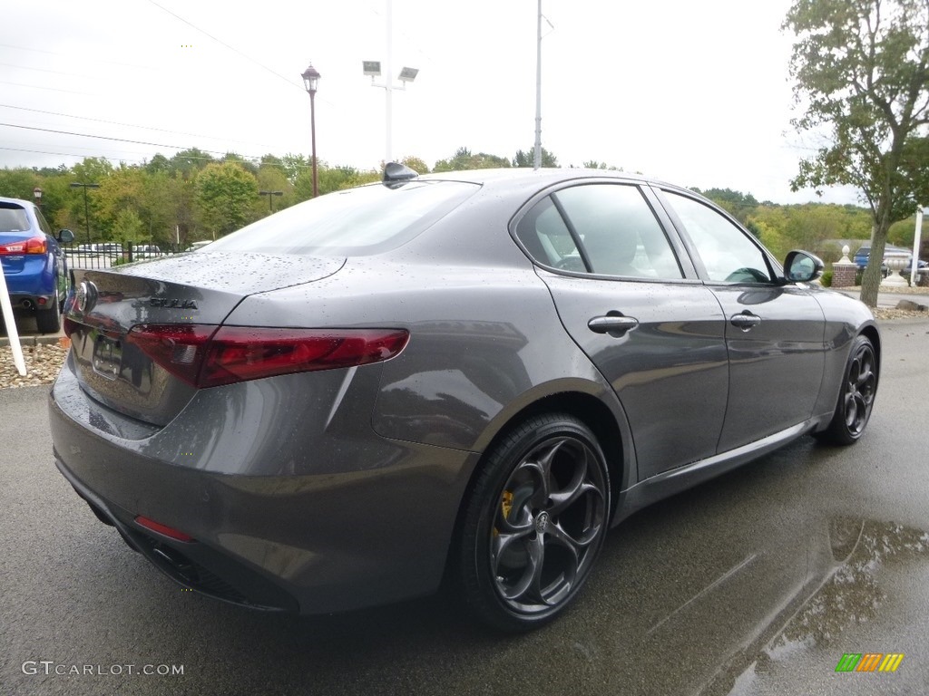 2019 Giulia Sport AWD - Vesuvio Gray Metallic / Black/Tan photo #8