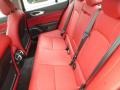 2019 Alfa Romeo Giulia Black/Red Interior Rear Seat Photo