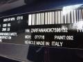 092: Montecarlo Blue Metallic 2019 Alfa Romeo Giulia AWD Color Code