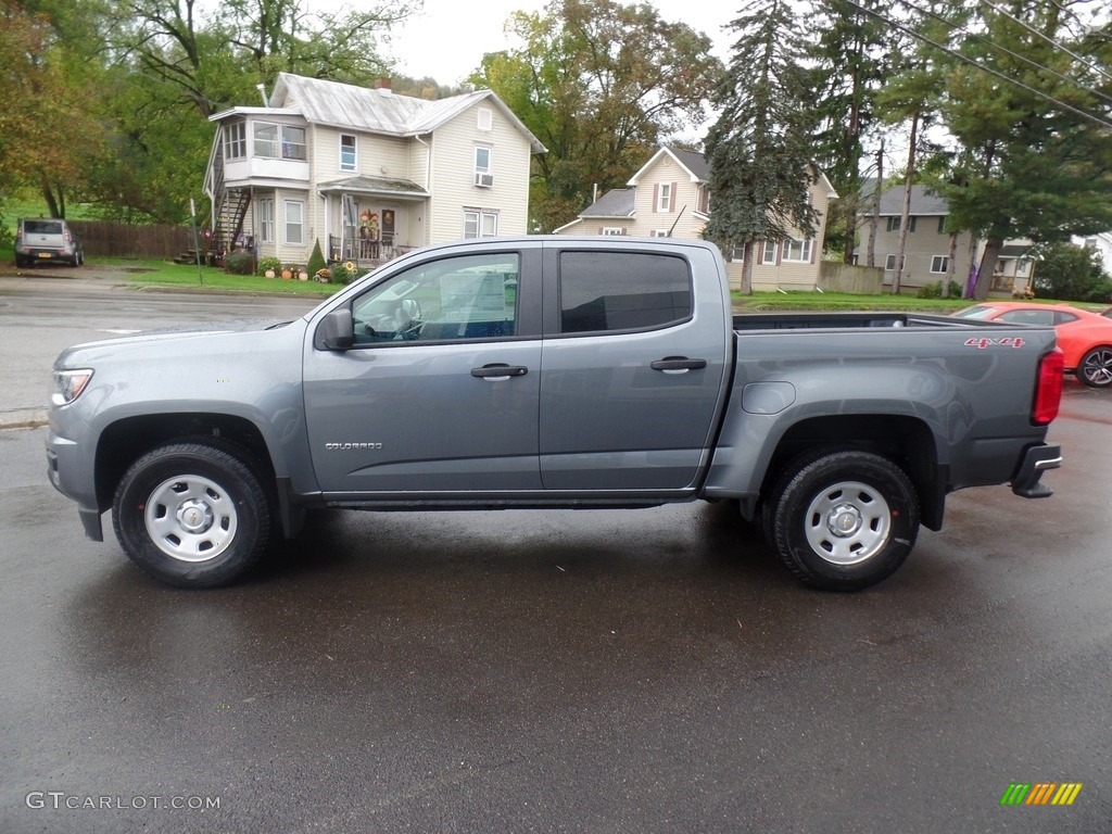 2019 Colorado WT Crew Cab 4x4 - Satin Steel Metallic / Jet Black/Dark Ash photo #8