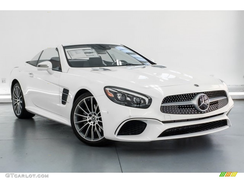 Polar White 2019 Mercedes-Benz SL 450 Roadster Exterior Photo #129871477