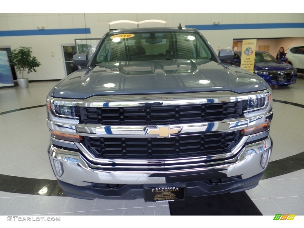 2016 Silverado 1500 LT Double Cab 4x4 - Slate Grey Metallic / Dark Ash/Jet Black photo #2