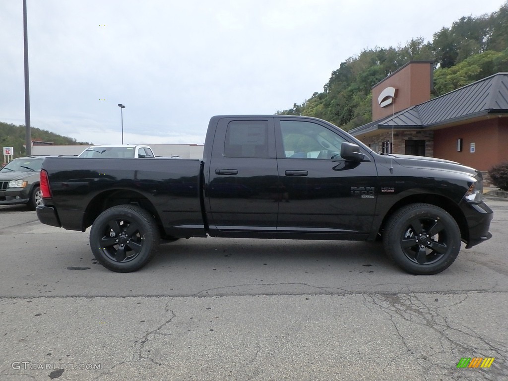 2019 1500 Classic Tradesman Quad Cab 4x4 - Brilliant Black Crystal Pearl / Black photo #5