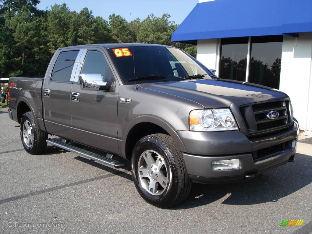 2005 F150 FX4 SuperCrew 4x4 - Dark Shadow Grey Metallic / Medium Flint/Dark Flint Grey photo #3